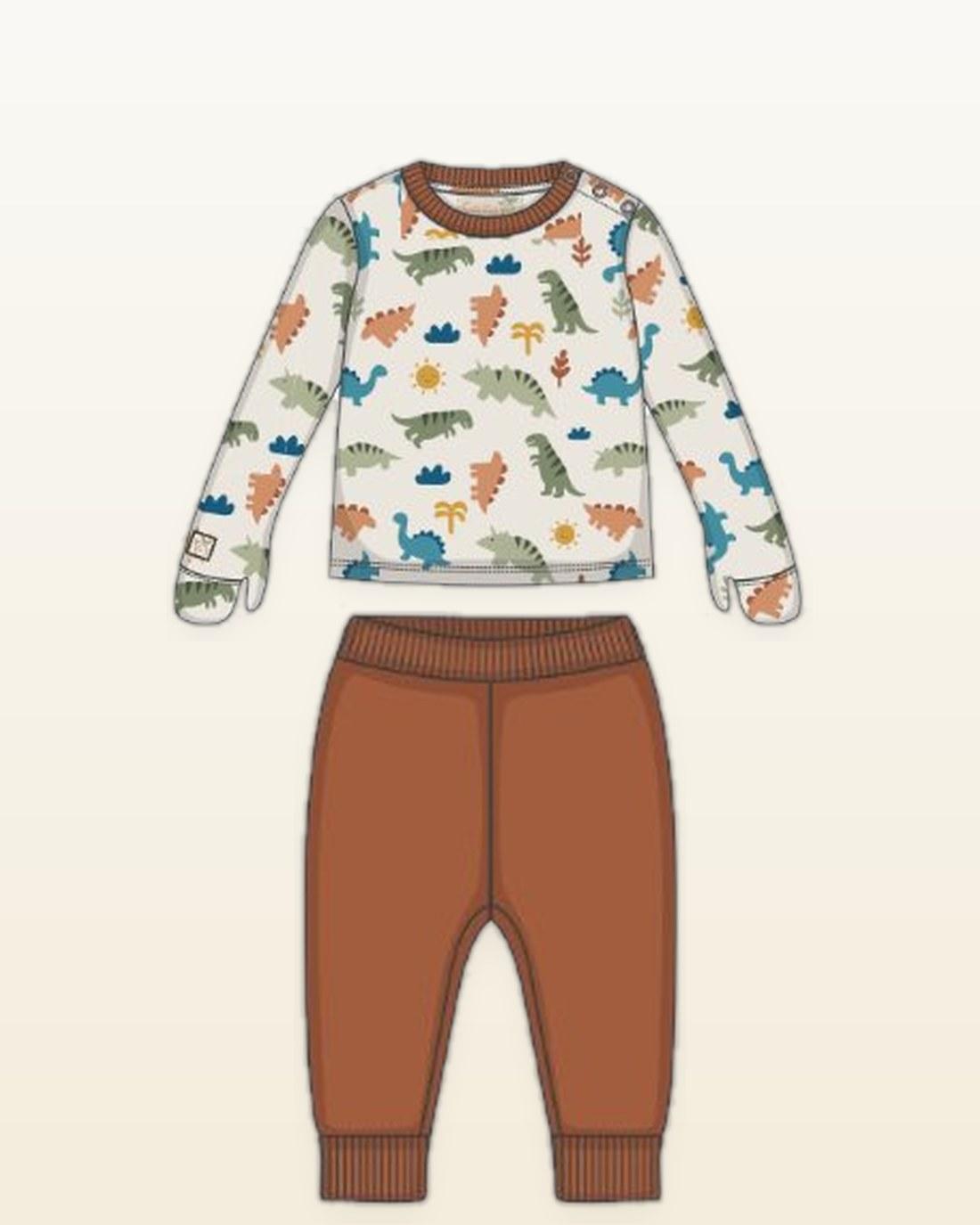 The Two-Piece Pajamas — A playful print, a calmer bedtime.